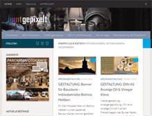 Tablet Screenshot of buntgepixelt.de